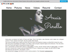 Tablet Screenshot of anaisparello.com